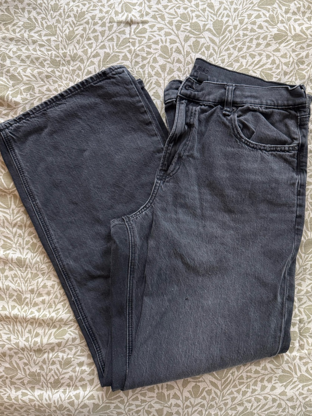 American Eagle Outfitters Washed Black Denim Shorts